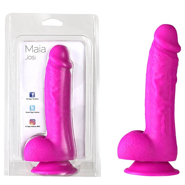 Maia Toys Maia Josi Super Strong Suction Base Realistic Dong Purple 20.3cm - - Realistic Dildos