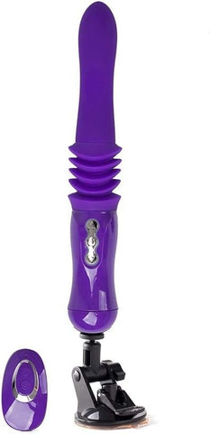 Maia Toys Maia Monroe USB Rechargeable Thrusting Remote Control Vibrator Purple - Remote Control Vibrators