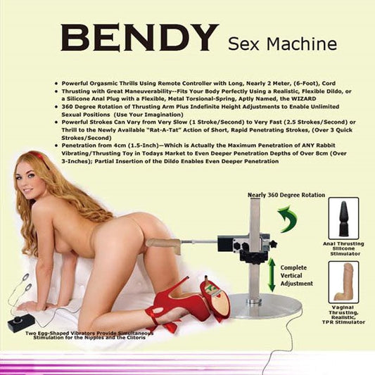 Myworld Bendy Mains Powered Sex Machine with 360 Degree Rotation - - Sex Machines