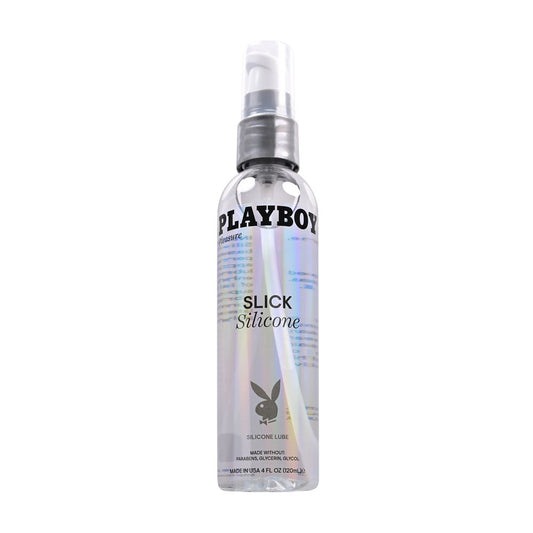 Evolved Playboy Pleasure SLICK SILICONE Lubricant 120ml Bottle Long Lasting - - Silicone Based Lubes