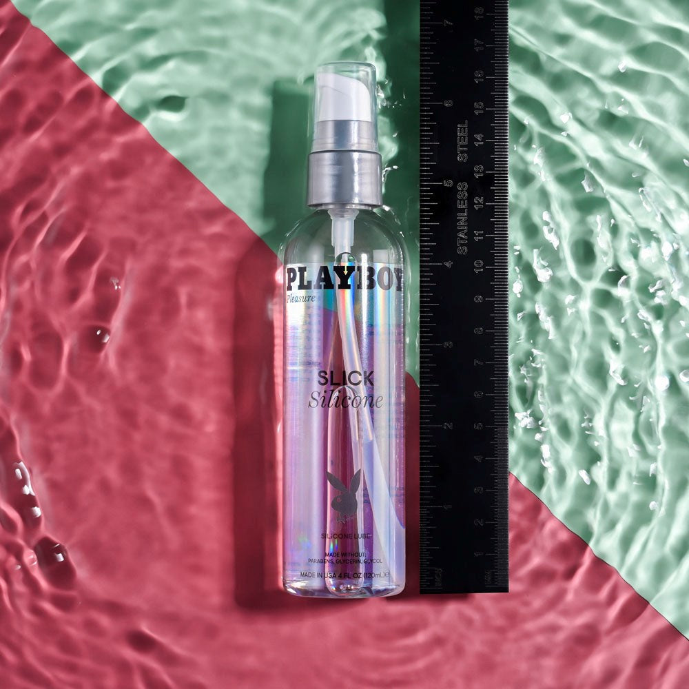 Evolved Playboy Pleasure SLICK SILICONE Lubricant 120ml Bottle Long Lasting - - Silicone Based Lubes