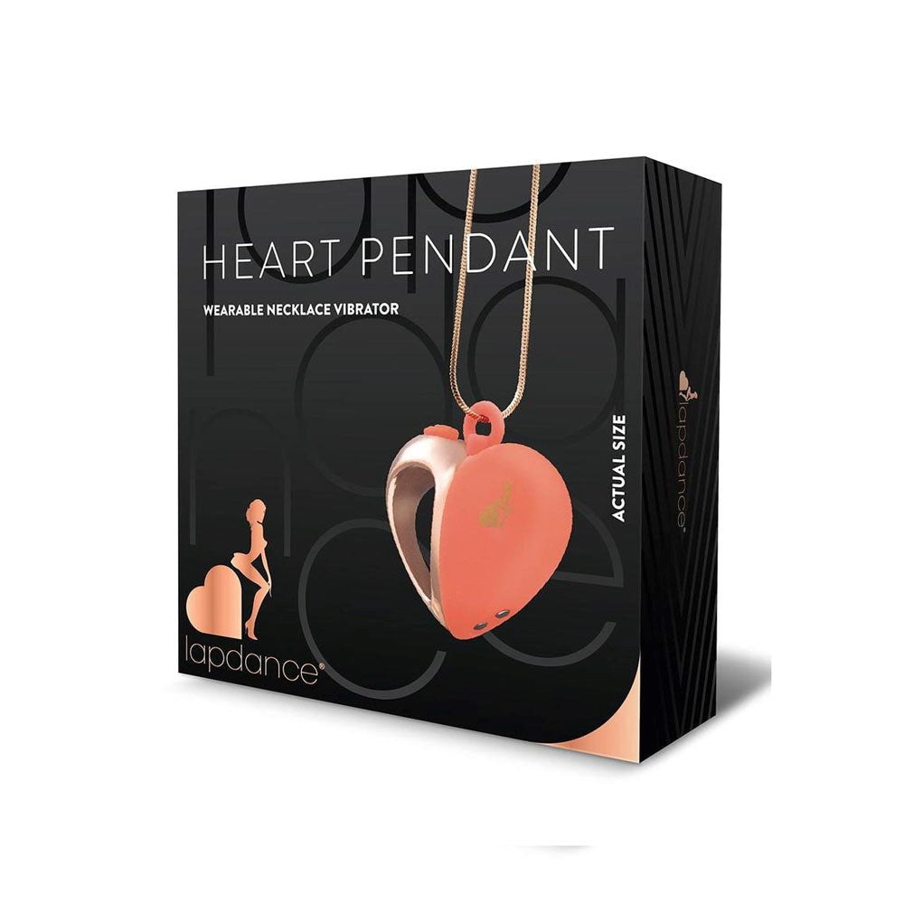 Xgen Products Secret Kisses LAPDANCE Heart Pendant Wearable Necklace Vibrator - - Personal Massagers