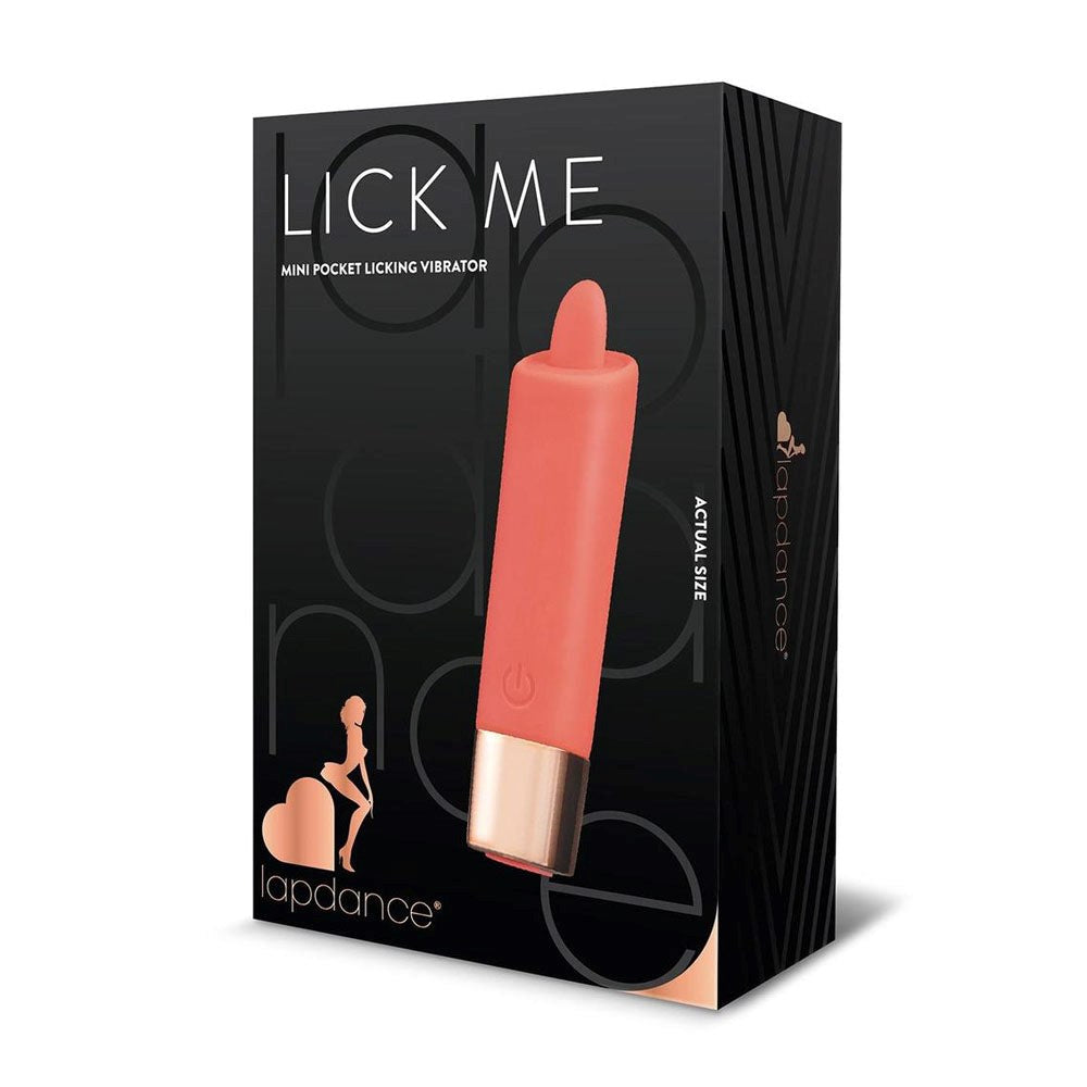 Xgen Products Secret Kisses LAPDANCE Lick Me Mini USB Rechargeable Pink Stimulator - - Personal Massagers