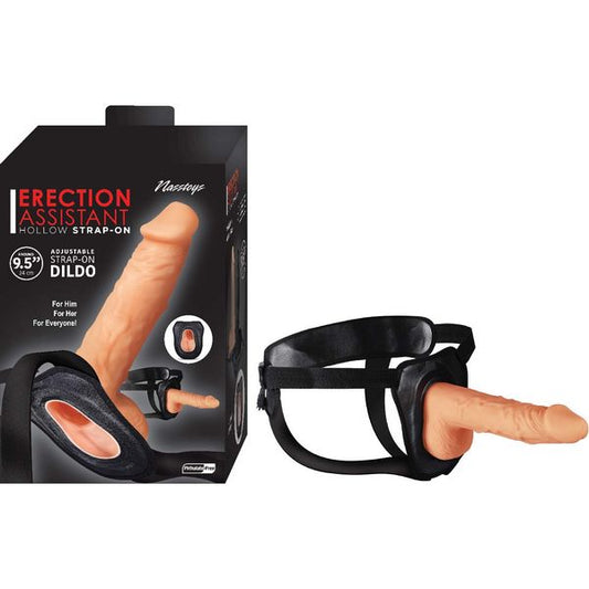 ERECTION ASSISTANT Hollow Strap-On - 9.5 Inches - - Strap On Sextoys