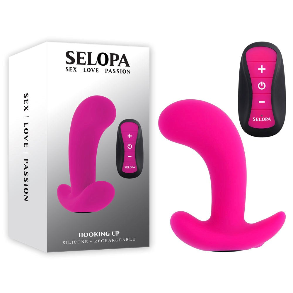 Evolved Selopa HOOKING UP USB Rechargeable Vibrator with Wireless Remote Pink - - Butt Plugs