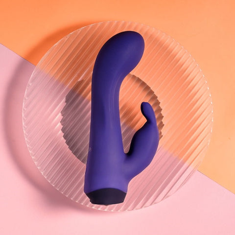 Evolved Selopa PLUM JOB USB Rechargeable Rabbit Vibrator Purple Dual Motor - Rabbit Vibrators