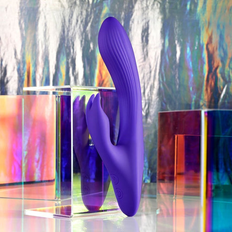 Evolved Selopa POSEABLE BUNNY USB Rechargeable Poseable Rabbit Vibrator Purple - Rabbit Vibrators