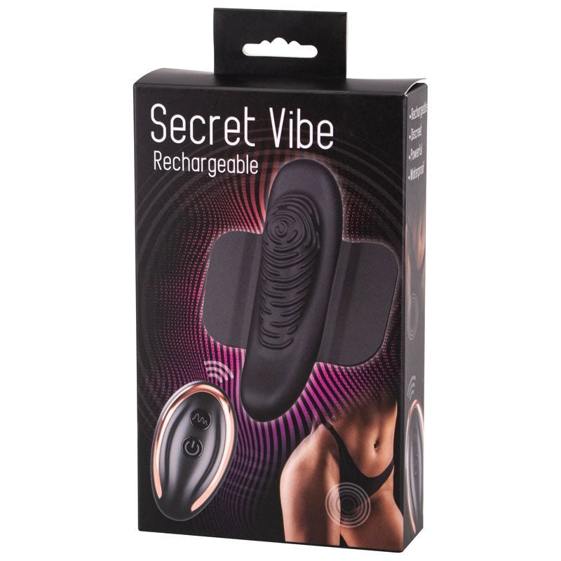 Seven Creations Secret USB Rechargeable Remote Controlled Panty Vibrator Black - - Remote Control Vibrators