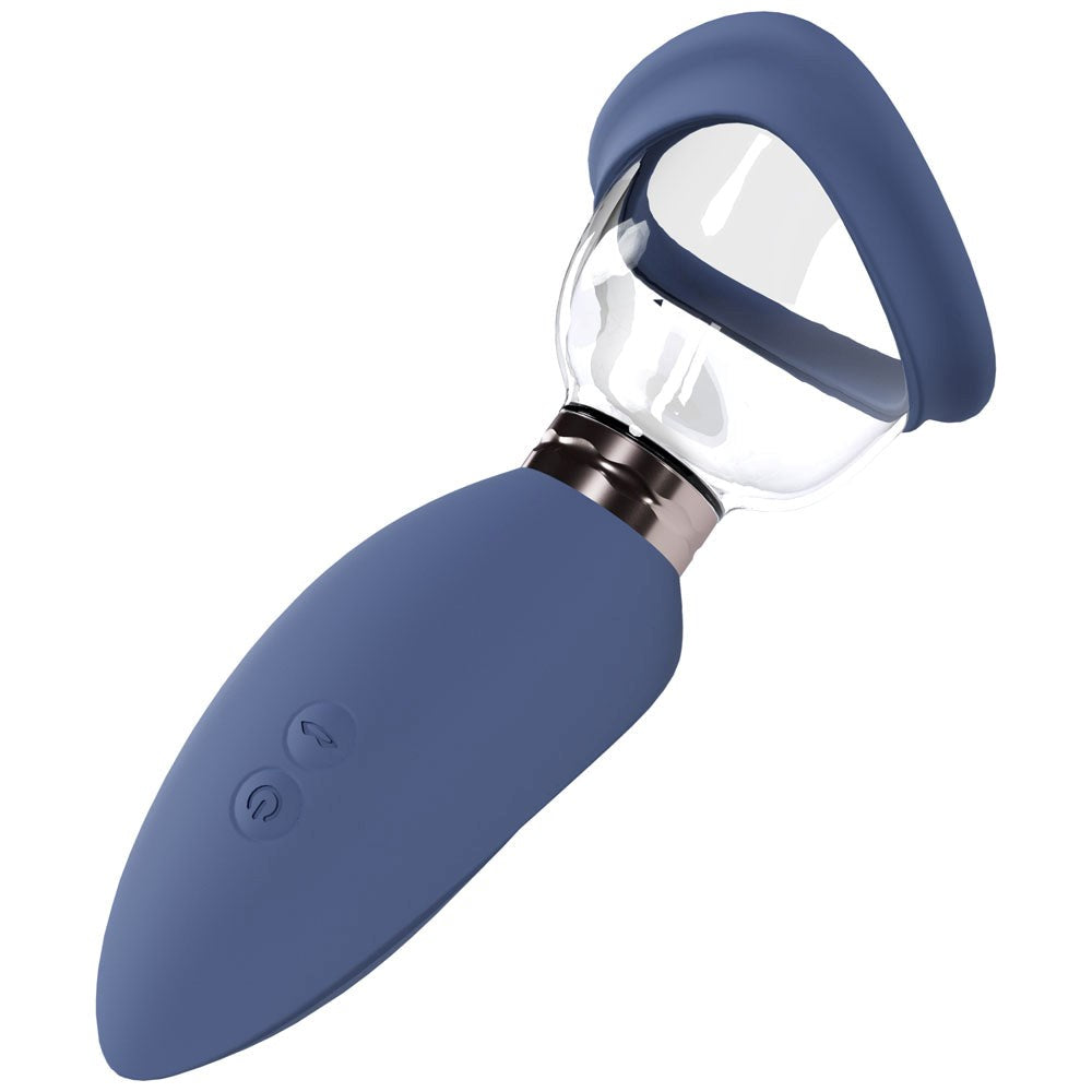 Shots Toys PUMPED Arousing Auto USB Rechargeable Ladies Pump Blue Clitoral Suction - - Pussy And Clit Toys