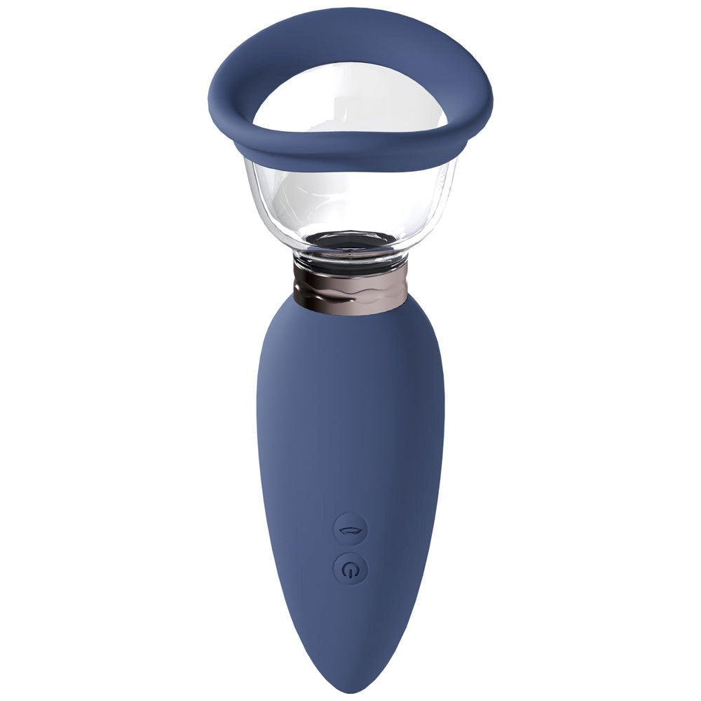 Shots Toys PUMPED Arousing Auto USB Rechargeable Ladies Pump Blue Clitoral Suction - - Pussy And Clit Toys