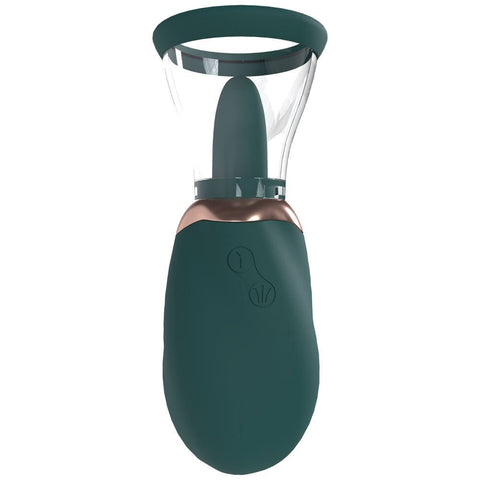 Shots Toys PUMPED Boost Auto USB Rechargeable Vulva & Breast Pump Green - Pussy And Clit Toys
