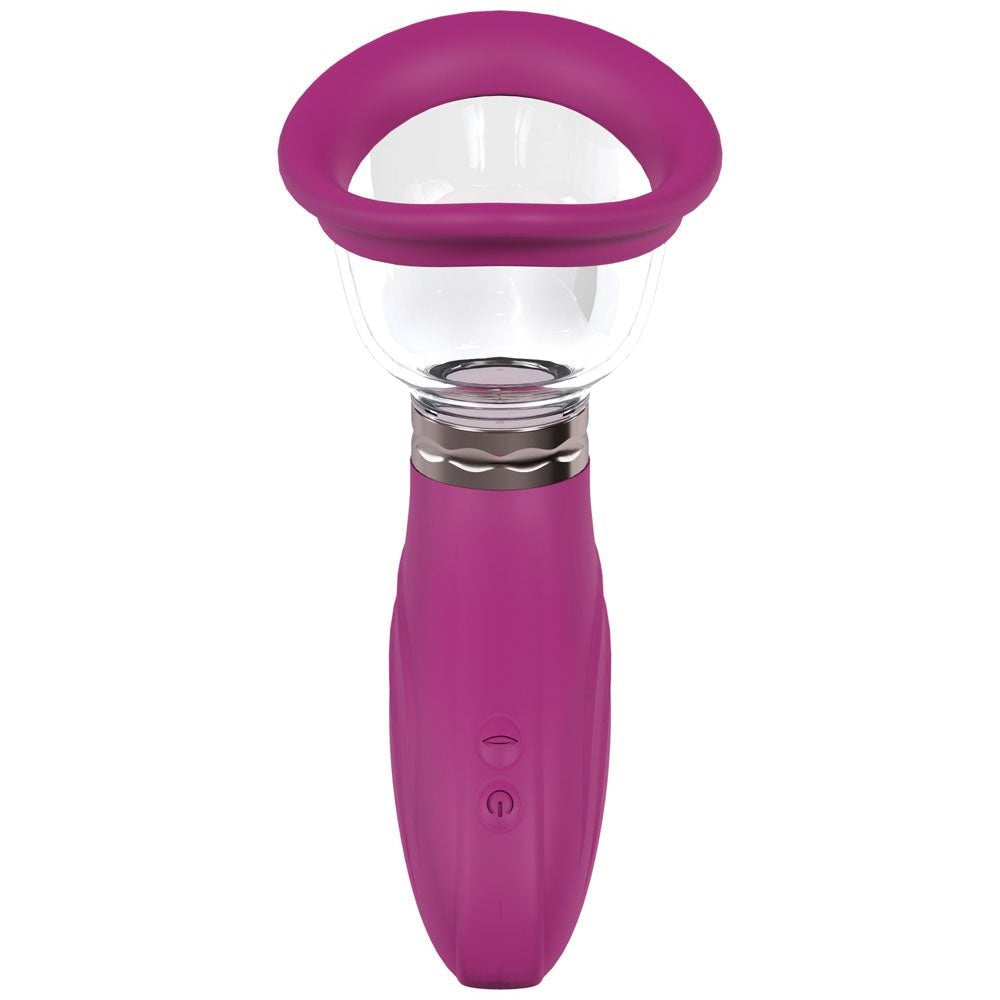 Shots Toys PUMPED Delightful Auto USB Rechargeable Ladies Pump Pink F1 Motor - - Pussy And Clit Toys