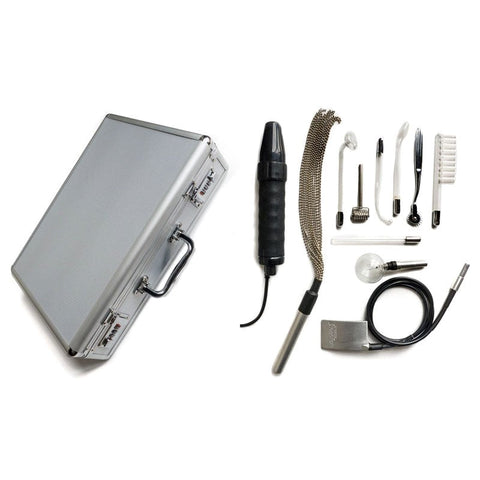 The Stockroom KinkLab Agent Noir Neon Wand 11 Piece E Stimulation Kit - Electro Sex