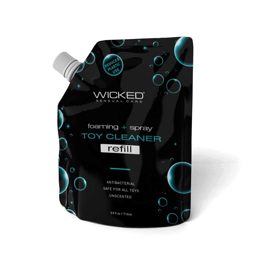 Wicked Sensual Care Antibacterial Sex Toy Cleaner Refill 710ml Natural Formula - - Adult Toy Cleaner