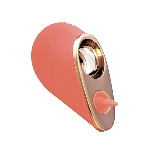 LAPDANCE Heartbreaker Dual Action Clitoral Vibrator with Licking and Pulsation - Personal Massagers
