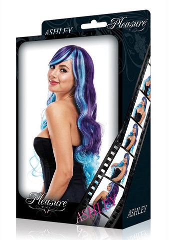 Xgen Products Womens PLEASURE WIGS Ashley Purple/Blue Synthetic Fantasy Wig - Wigs and Gloves