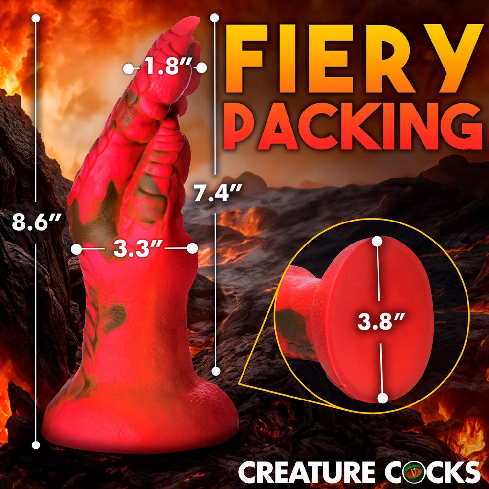 XR Brands Creature Cocks Demon Claw Fisting Fantasy Silicone Dildo with Suction Cup - - Realistic Dildos