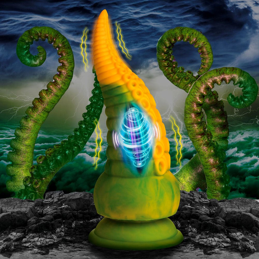 XR Brands Creature Cocks Monstropus 2.0 Vibrating Tentacled Monster Dildo - - Vibrating Dildos