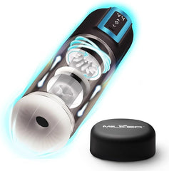 XR Brands LoveBotz The Milker Thrusting & Rotating Male Masturbator - - Masturbators and Strokers