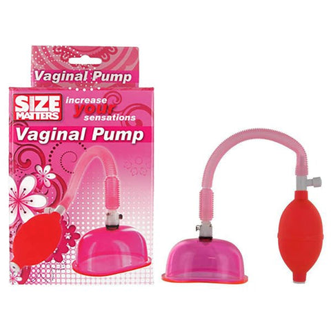 XR Brands Size Matters Vaginal Pump And Cup Set Pink Medical Grade System - Pussy And Clit Toys
