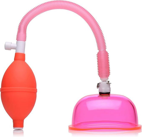 XR Brands Size Matters Vaginal Pump And Cup Set Pink Medical Grade System - Pussy And Clit Toys