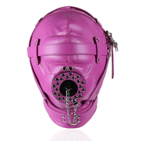 BDStyle Sensory Deprivation Fetish Play Hood with Locking System - Bondage Hoods