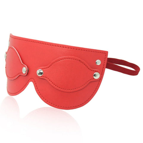 BDStyle Bondage Mask Premium PU Leather with Detachable Eye Covers - Blindfolds And Masks