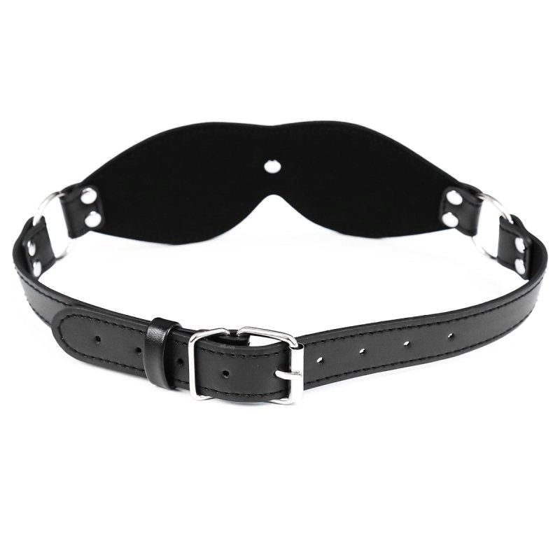 BDStyle Cingulum Stud Fancy Blindfold with D Ring Premium PVC Construction - Blindfolds And Masks
