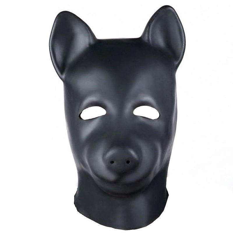 BDStyle Latex Fetish Play Pig Hood Mask Premium Natural Latex Construction - Bondage Hoods