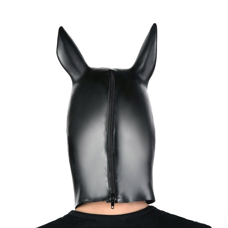 BDStyle Latex Mask Horse Head Bondage Hood Premium Silica Gel Construction - Bondage Hoods