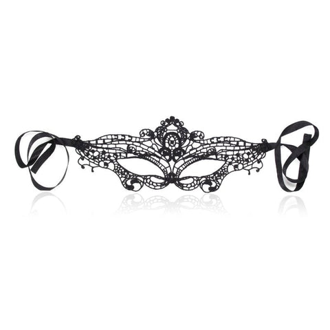 BDStyle Romantic Black Lace Mask for Roleplay and Intimate Fantasy Sessions - Blindfolds And Masks