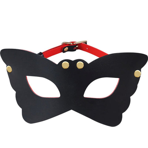 BDStyle Silica Masquerade Pleasure Bondage Mask with Premium Faux Leather - Blindfolds And Masks