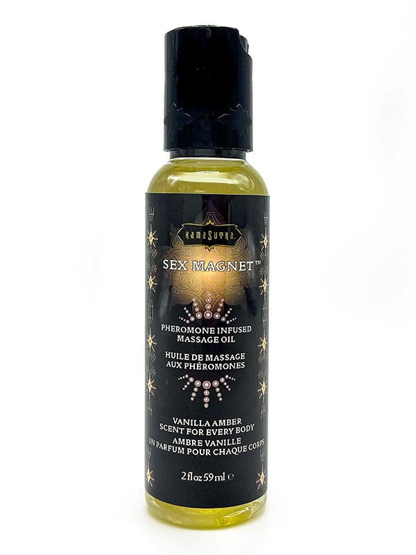 Kama Sutra Sex Magnet Pheromone Massage Oil Vanilla Amber Premium Formula - - Massage Oils and Lubricants