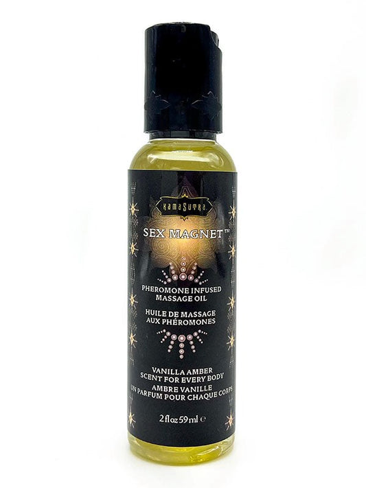 Kama Sutra Sex Magnet Pheromone Massage Oil Vanilla Amber Premium Formula - - Massage Oils and Lubricants
