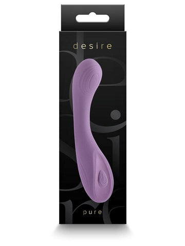 NS Novelties Desire Pure Rechargeable Vibrator Dusty Lavender Clitoral - G-Spot Vibrators