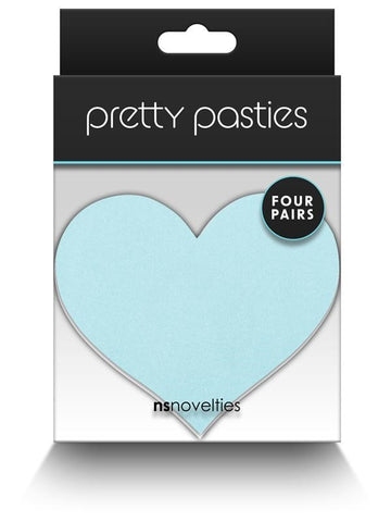 NS Novelties Pretty Pasties Heart I Assorted Nipple Cover 4 Pairs Heart Design - Breast and Nipple Toys