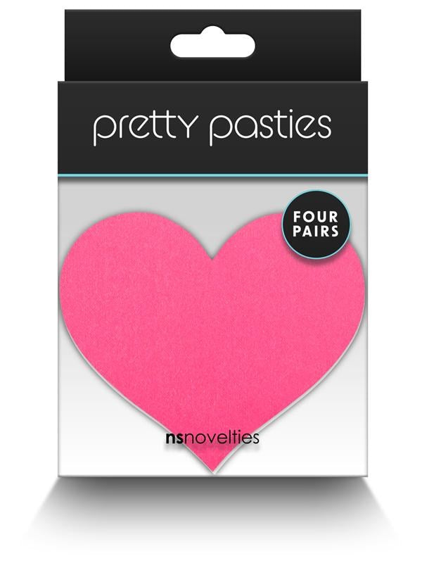 NS Novelties Pretty Pasties Heart II Assorted Nipple Cover 4 Pairs Heart Designs - Breast and Nipple Toys