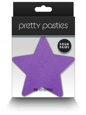 NS Novelties Pretty Pasties Star I Assorted Nipple Cover 4 Pairs Collection - Breast and Nipple Toys