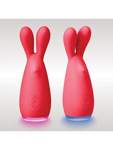 Xgen Products Ovo Ner Clitoral Silicone Rechargeable Vibrator Dual Tips - Rabbit Vibrators