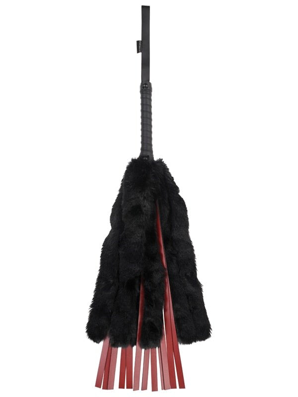 Sportsheets Saffron Faux Fur Flogger Dual Sensation BDSM Impact Play - - Whips And Crops