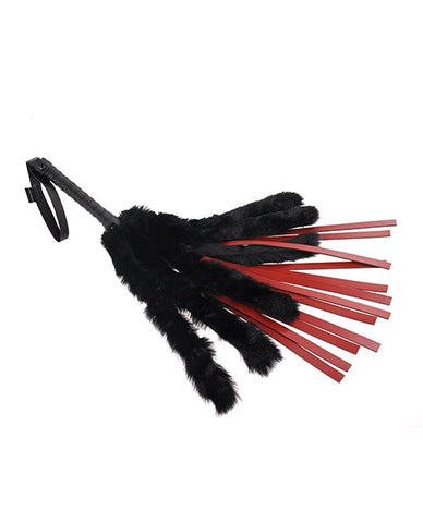 Sportsheets Saffron Faux Fur Flogger Dual Sensation BDSM Impact Play - Whips And Crops