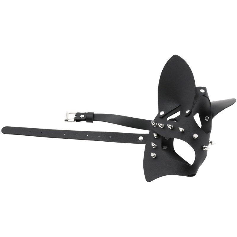 BDStyle Faux Leather Rivet Spike Mask Premium Construction Nine Colors - Blindfolds And Masks