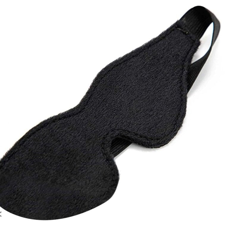 BDStyle Filigree Contoured Blindfold Eye Mask Red Faux Leather Sensory Play - Blindfolds And Masks