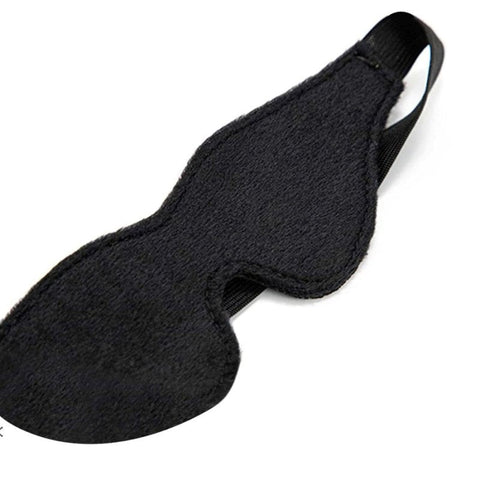 BDStyle Filigree Contoured Blindfold Eye Mask Red Faux Leather Sensory Play - Blindfolds And Masks