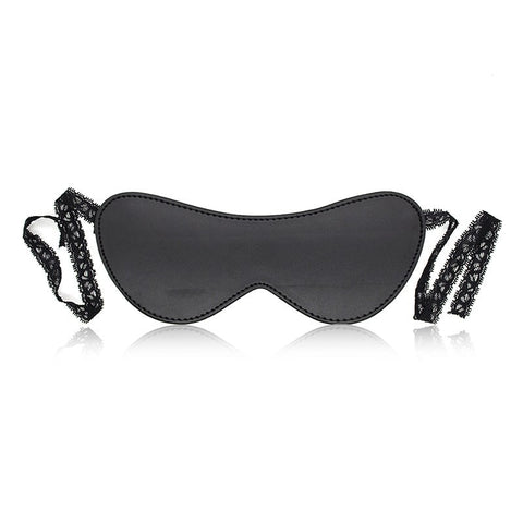 BDStyle Lace Lacing Bondage Blinder with Premium Faux Leather Design - Blindfolds And Masks