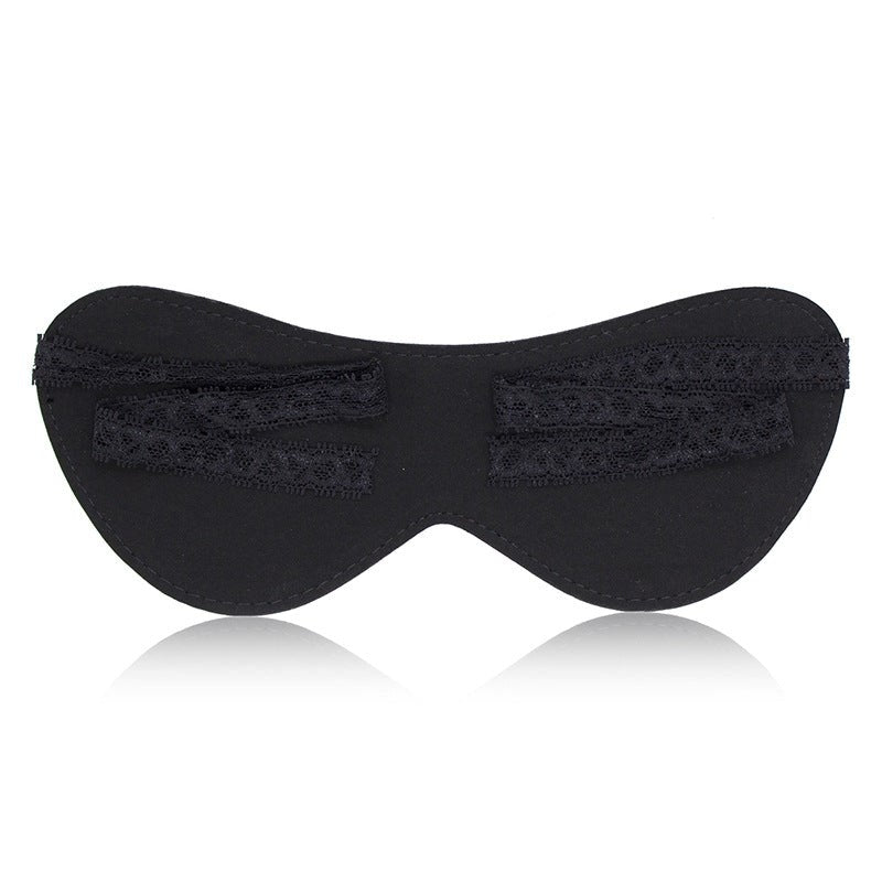 BDStyle Lace Lacing Bondage Blinder with Premium Faux Leather Design - Blindfolds And Masks