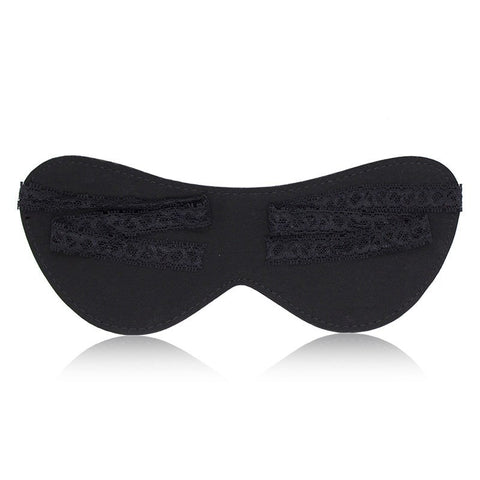 BDStyle Lace Lacing Bondage Blinder with Premium Faux Leather Design - Blindfolds And Masks