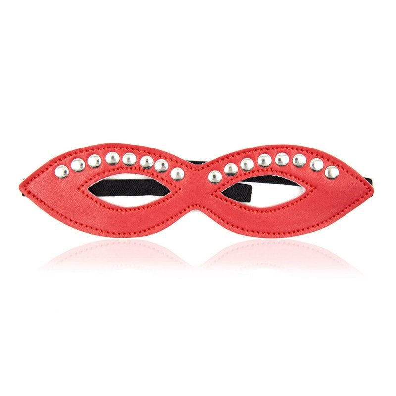 BDStyle Stud Butterfly Fetish Play Mask Premium Faux Leather Design - Blindfolds And Masks
