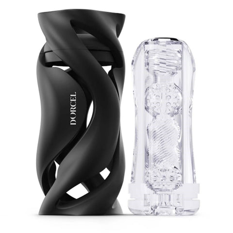 Marc Dorcel Toys DORCEL Deep Blow Manual Mens Masturbator Multi Textured - Masturbators and Strokers