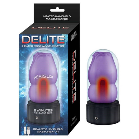 Nasstoys DELITE Heated Rose Lifelike Male Masturbator with Heating Technology - Masturbators and Strokers